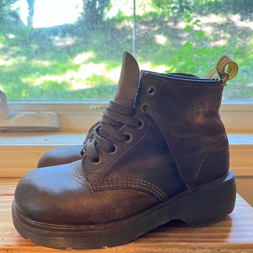 Vintage Genuine Brown Leather Doc Martens Boot
